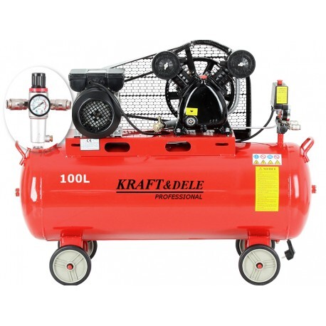 Olejový kompresor 100L 230V+Filtrácia vzduchu KD1472