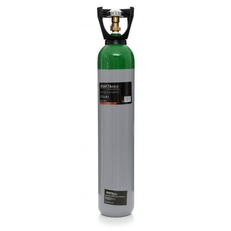 KRAFT&DELE Plynová prázdna fľaša AR CO2 8L