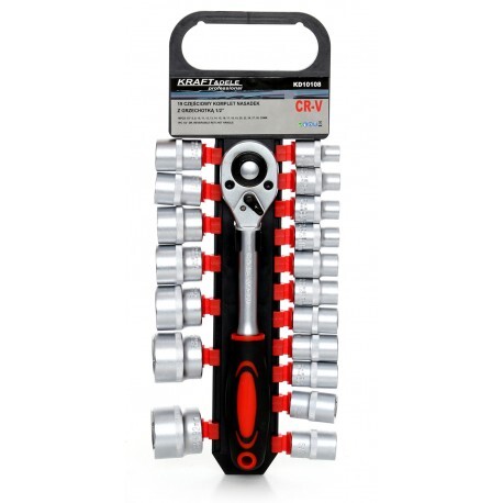 Sada nástrčných hlavíc s račňou 19ks 1/2'' KD10108