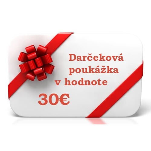 Darčeková poukážka v hodnote 30€