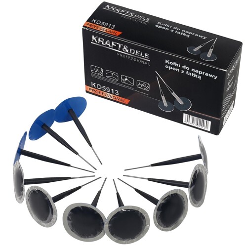 Kolíky na opravu pneumatík so záplatou 6 mm 10 kusov KD5913