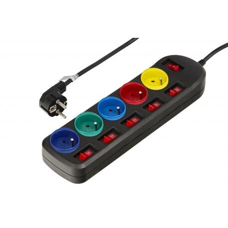 PRZEDŁUŻACZ 3M 5 GNIAZD KD4001-CZ