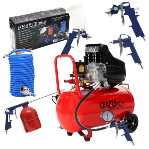 50L KOMPRESOR + PNEUMATICKÁ SADA KD401 K3