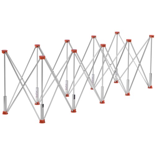 Obkladací stôl s 10 nohami 222x60x75cm KD11981