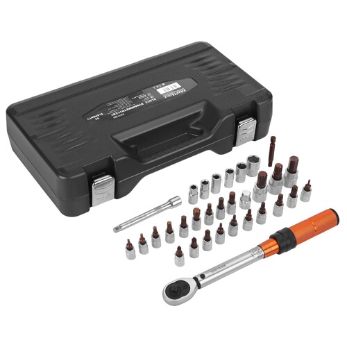 MOMENTOVÝ KĽÚČ 1/4'' 5–25 Nm SADA 32 ks KD11394