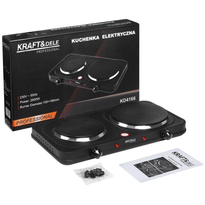 Elektrický sporák 2600W 155+185mm KD4166