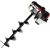 Motorový zemný vrták 5,2HP 3 vrtáky KD174